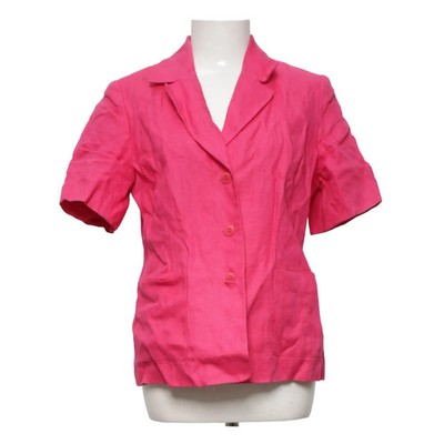 Talbots, Blazer, Größe: 42, Pink, Leinen/Polyester, Einfarbig, Damen #vGz