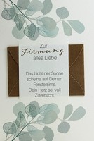 GrußKarte Firmung Geldfach GlüCkwunschkarte Mit Umschlag Geld Karte GeblüMt