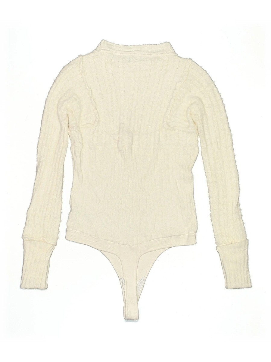 Intimately by Free People Women Ivory Bodysuit L View 2