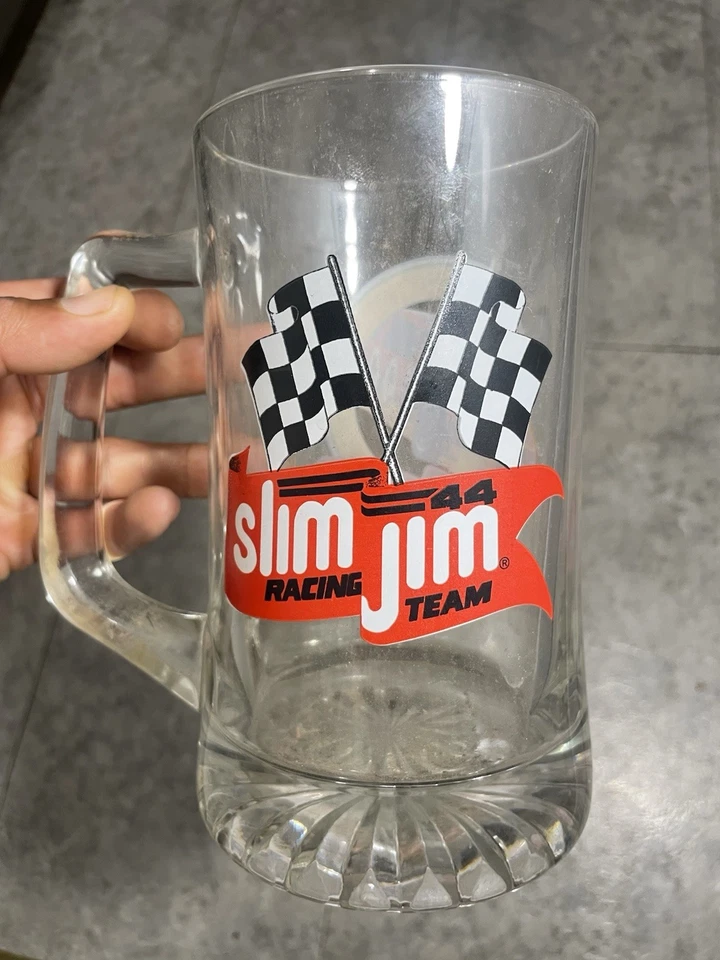 De colección 1995 #44Slim Jim Talladega 30 Aniversario Vidrio Transparente Cerveza Stein 24 OZ 🔥 Foto 4 de 4