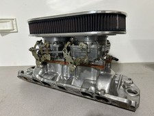 Edelbrock 5420 Dual Quad Oval Intake W Dual Edelbrock 1405 Carbs Af Cleaner Edelbrock 5420 Dual Quad Oval Intake W Dual Edelbrock 1405 Carbs Af Cleaner
