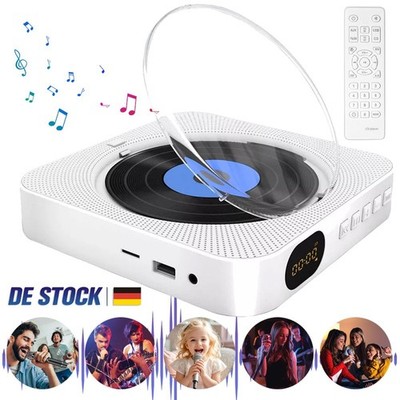 Mini CD Player Bluetooth eingebauten HiFi Lautsprechern Desktop CD-Player DE