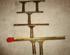 6 - Vintage BRASS ETTORE Master Window Squeegee Steccone Products Co. Oakland Ca