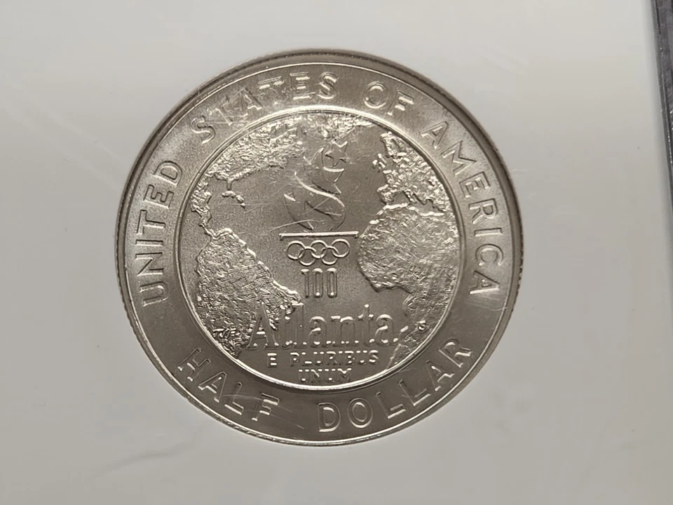 1995 S Olympics Baseball Commemorative Half Dollar NGC MS69 MS 69 - Image 3 of 4