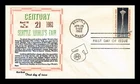 Dr Jim Stamps Seattle Worlds Fair 1962 First Day Cover Khol Kraft Cachet