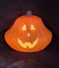 Gemmy Haunted Living Halloween Lighted Pumpkin JACK O'LANTERN Plastic Blow Mold
