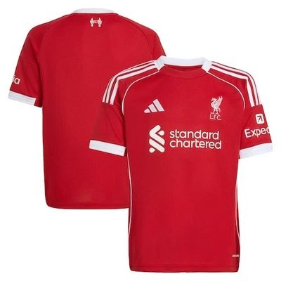 Liverpool adidas Football Home Shirt Jersey Youth 2025-26 Red