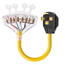 50 Amp To 110 Adapter Rv 50 Amp To 20 Amp Adapter Cord 4 Prong Nema 1450p Male T