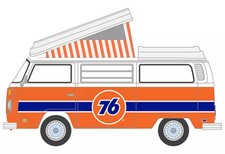 1/64 Greenlight 1973 Volkswagen Type 2 Westfalia Campmobile Union 76 Series 10 2