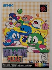 Neo Geo Pocket Color Bust-A-Move Pocket CIB Complete SNK Taito 1999 