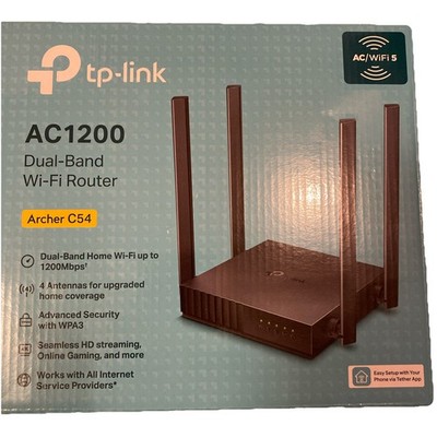 NEW TP-LINK AC1200 DUAL BAND WIFI ROUTER WIFI 5 ARCHER C54 FREE SHIPPING!