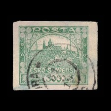 Czechoslovakia, Scott 38, Hradcany at Prague, 1919, used, 112979