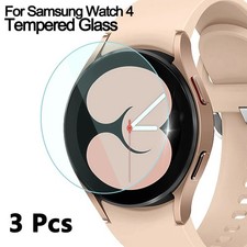 Full Protector 3Pcs 40mm 44mm Tempered Glass Screen For Samsung Galaxy Watch 4