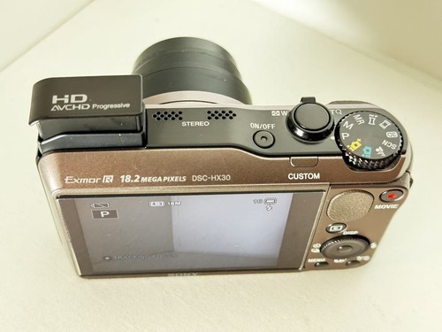 Sony Syber Shot DSC-HX30 Brown 18.2MP Carl Zeiss Lens Compact Fast Shipping - Picture 13 of 14
