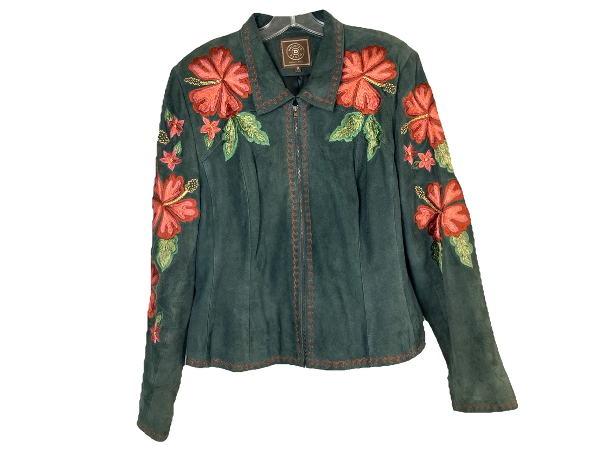 Floral Coats, Jackets & Vests Suede Outer Shell for Women for sale