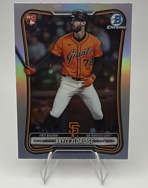 2025 Bowman Chrome BRYCE ELDRIDGE Red Rookie Chrome #58 San Francisco Giants