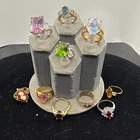 lot of 10 vintage costume jewelry rings