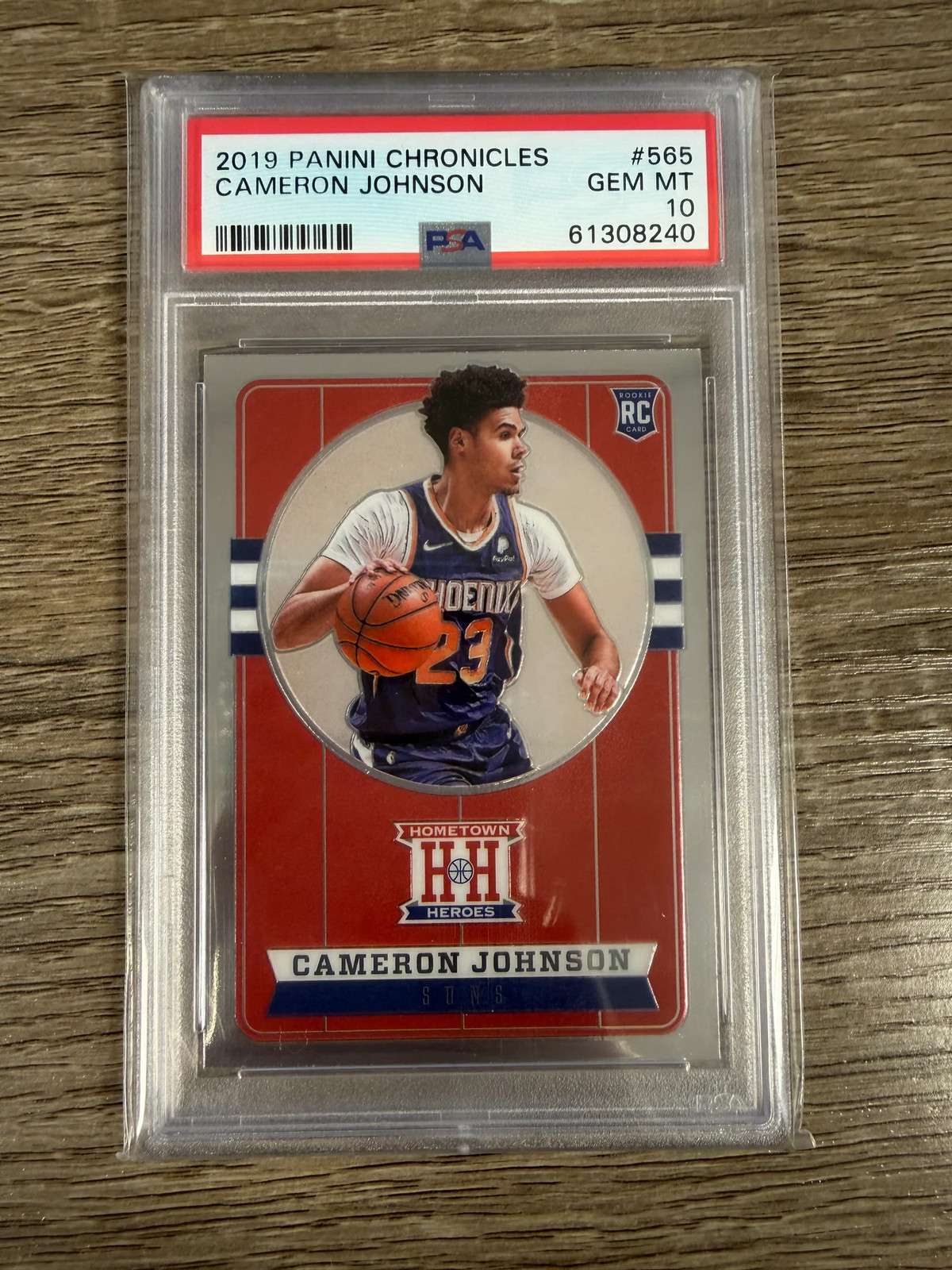 2019 Panini Chronicles Hometown Heroes Optic Cameron Johnson #565 PSA 10