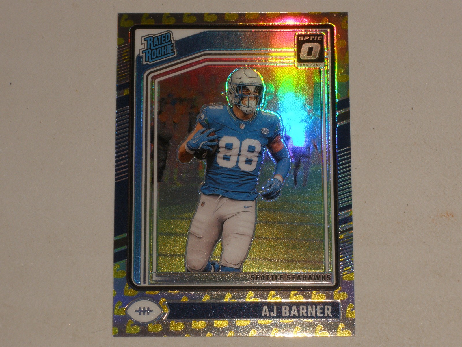 2024 Donruss Optic Rated Rookie Flex Prizm #204 AJ Barner 134/149 RC
