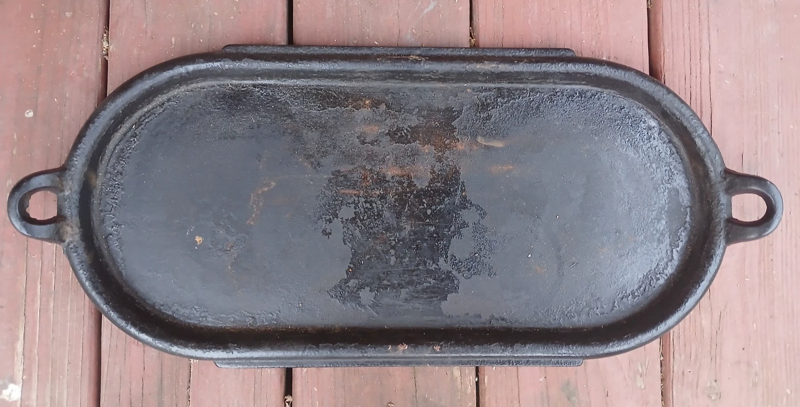 Antique Vintage Cast Iron Camp Grill Griddle Fry Pan Cookware Skillet 21"x9"
Opens in a new window o