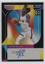 2022-23 Leaf Vivid Black 17/20 Keon Ellis #BA-KE1 Auto 0g4