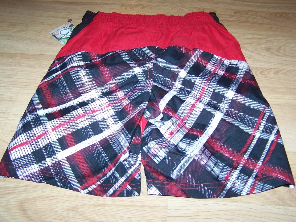 Pantalones cortos de natación para niños talla XS 4-5 OP Ocean Pacific rojos negros blancos nuevos Foto 2 de 2
