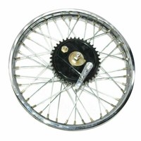 FüR Royal Enfield BSA Hinterrad Felge 19'' Komplett + Speichen Halb + Hub ECS