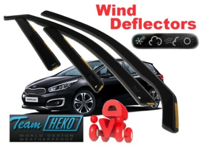 For KIA CEED II 2012 - 2018  ESTATE / WAGON 5D Wind deflectors 4.pc HEKO 20160
