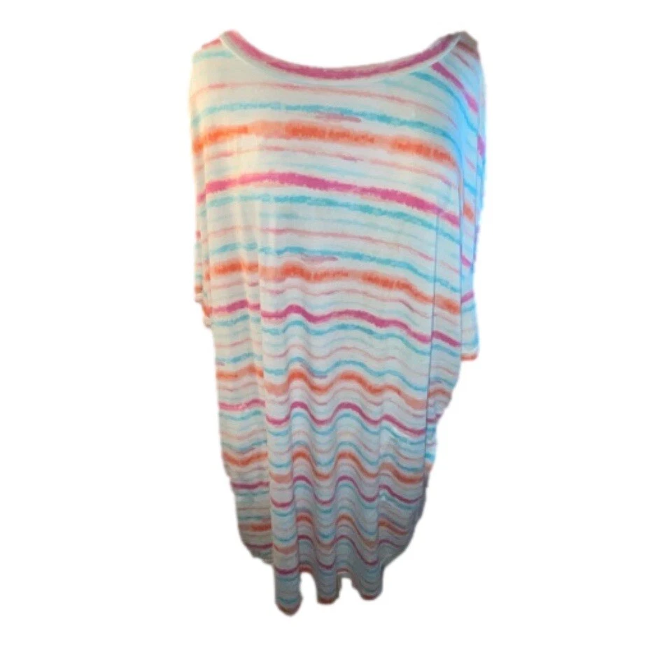 Secret Treasures Intimates/Sleepwear Pastel Color Stripes Grannycore SIze 2X-3X - Image 2 of 4