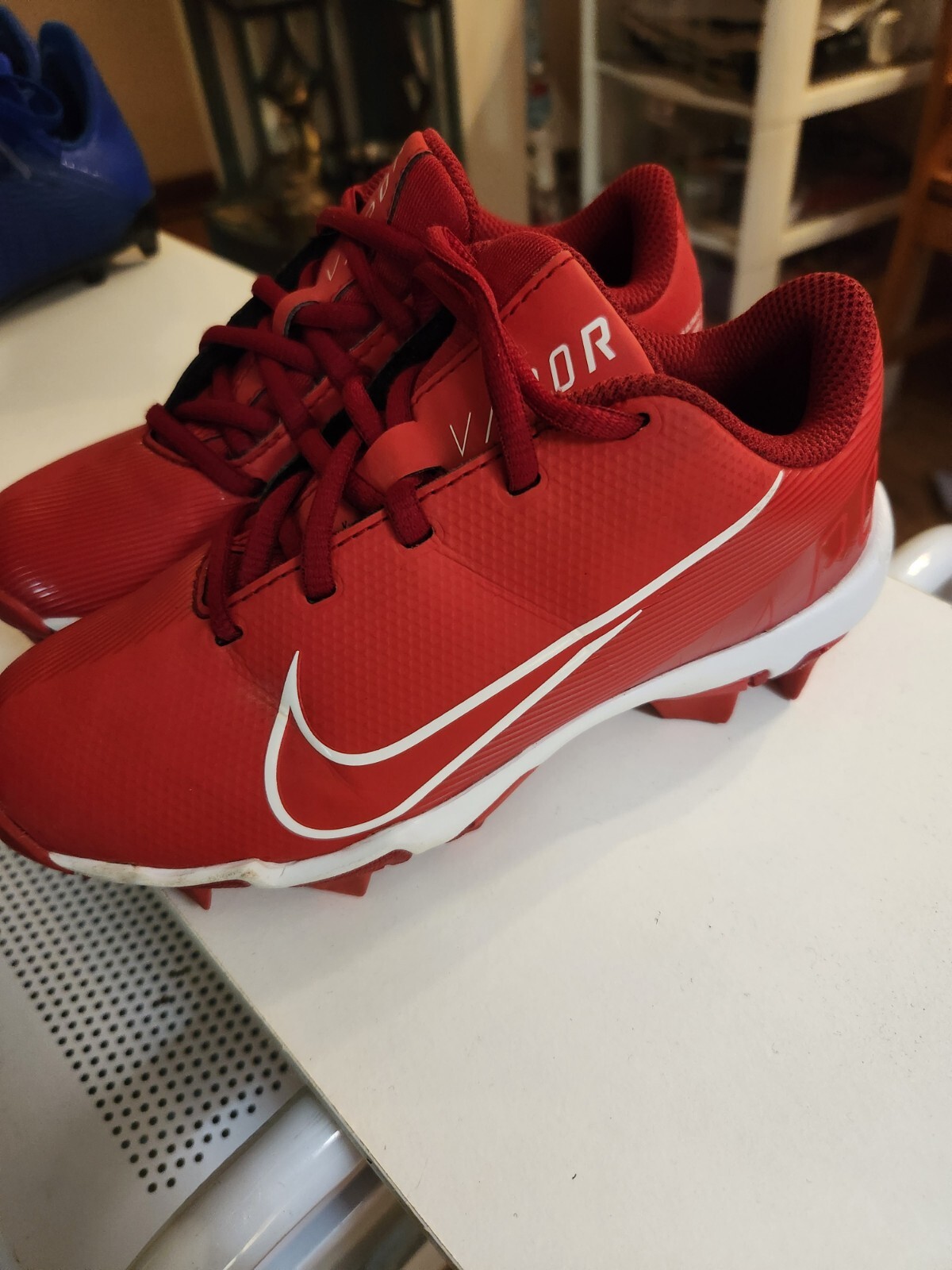 Nike Vapor Ultrafly 3 Fastflex Baseball Molded Cleats Red Size= 13c Youth Shoes