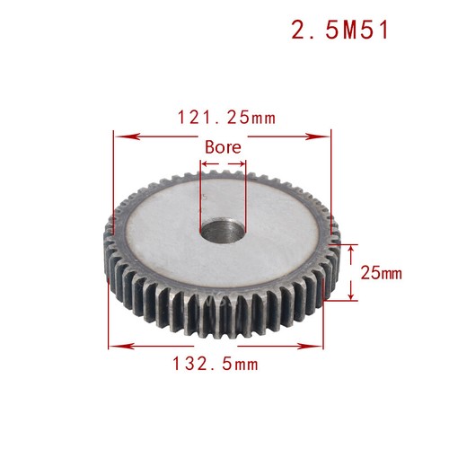 Mod 2.5 Stirnrad & Zahnstangen 10 - 120 Zähne 45# Kohlenstoffstahl Getriebe Gear - Bild 54 von 87