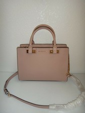 brandi small saffiano leather messenger bolsa