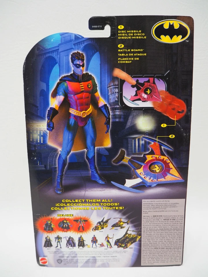 BATTLE BOARD ROBIN Action Figure Mattel Batman - Image 2 of 2