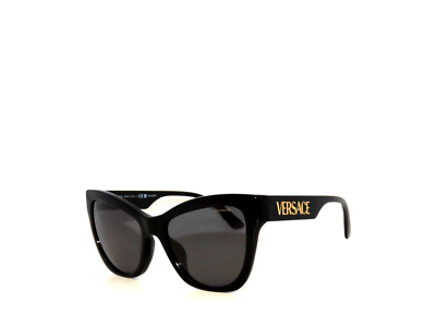 Versace 4417 GB1/81 Black Grey Polarized Sunglasses VE4417U  display picture 1