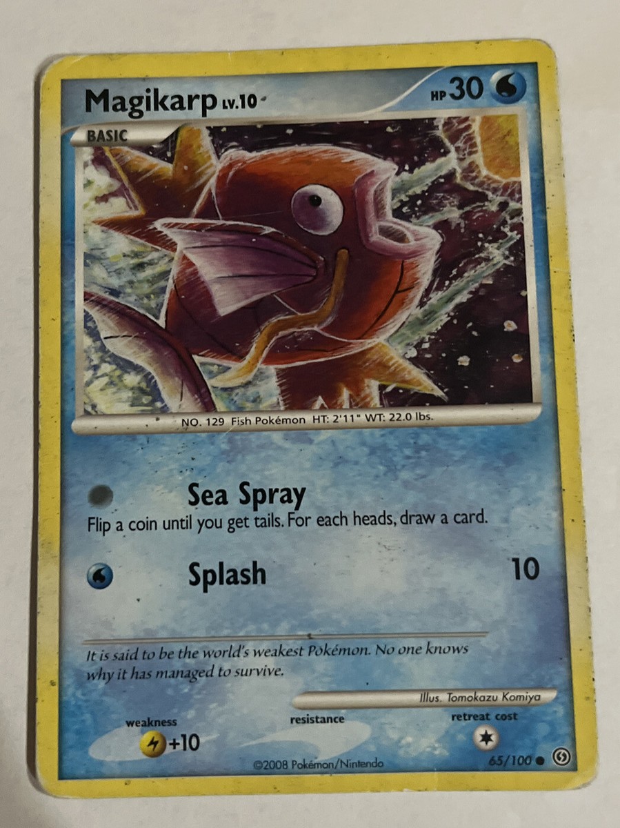 2008 Near Mint NM Pokemon Non Holo Magikarp 65/100 2008 Near Mint NM Pokemon Non Holo Magikarp 65/100