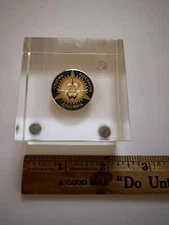 Vintage NASA commemorative  COLUMBIA STS-3 Paper Weight 2” x 2” x 1” 1982