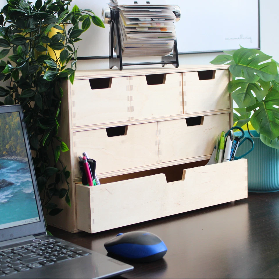 Schubladen-Box aus Holz | Regal Minikommode für Kleinigkeiten - Bild 2 von 4