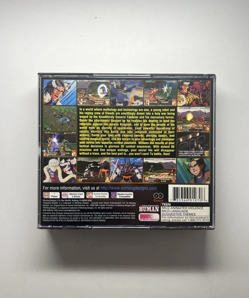 Vanguard Bandits (Sony PlayStation 1, 2000) - Complete - CIB - Great Condition - Image 3 of 4