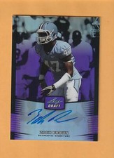 Zach Brown North Carolina Tar Heels AUTO 2012 Leaf Metal Purple /25 2H