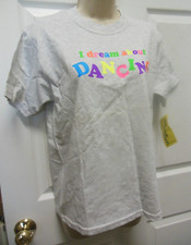 Motionwear 1738 Dance T-Shirt Gray Small Adult JERZEES Heavyweight Cotton