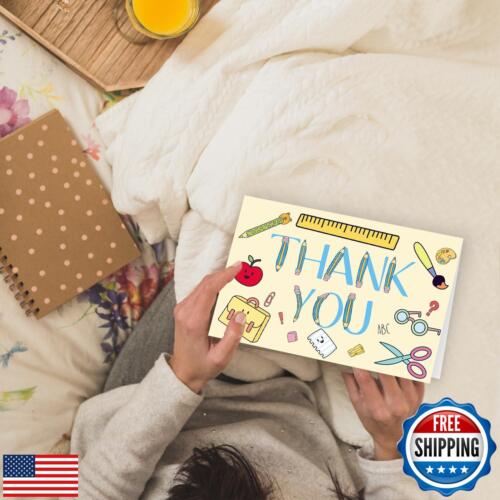 Abeletree Teacher Appreciation Cards for Men Women, Thank You Card with Envel - Picture 5 of 5