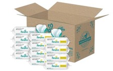 Pampers Sensitive Baby Wipes - Baby Wipes Combo, 84 Count Pack of 12 