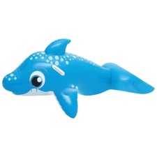 Bestway Inflatable Blue Dolphin Ride On Pool ...