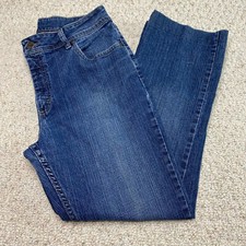 Riders by Lee Womens Jeans sz 14 Medium Wash Straight High Rise Stretch Casual
