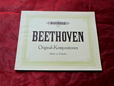 BEETHOVEN Original-Kompositionen Noten für Klavier zu 4 Händen EP 285
