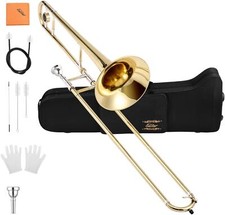 Eastar ETB-330 Bb Tenor Slide Trombone for Beginners with Mouthpiece, White...
