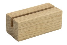 Oak Wood Table Number Holders  2.5" Wide  1" Tall  For Acrylic  Paper Cards