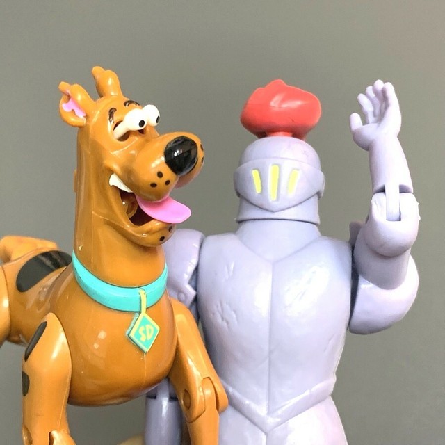 2X ScoobyDoo Fright Face & The Black Knight Action Figures 5" 50th