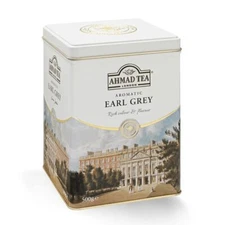 Ahmad Aromatic Earl Grey Loose Leaf Black Tea in Tin 17.6oz/500g
