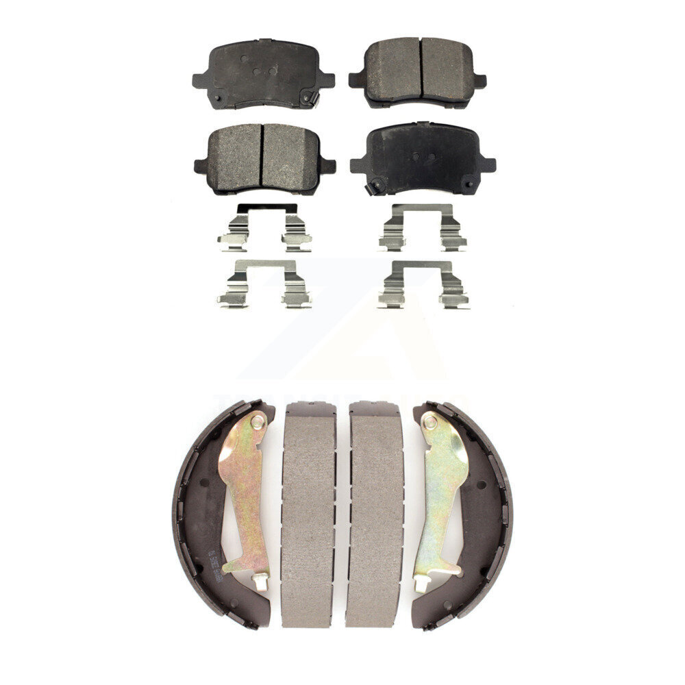 Front Rear Ceramic Brake Pads Drum Shoes Kit for 2010 Chevy HHR SS